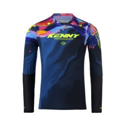 KENNY RACING KOSZULKA CROSS/ENDURO PERFORMANCE BRUSH BLUE/ŻÓŁTY/RED XL