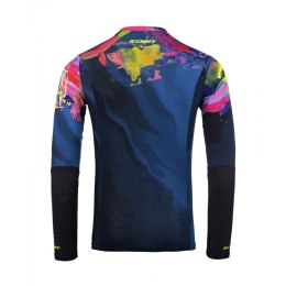 KENNY RACING KOSZULKA CROSS/ENDURO PERFORMANCE BRUSH BLUE/ŻÓŁTY/RED XXXL