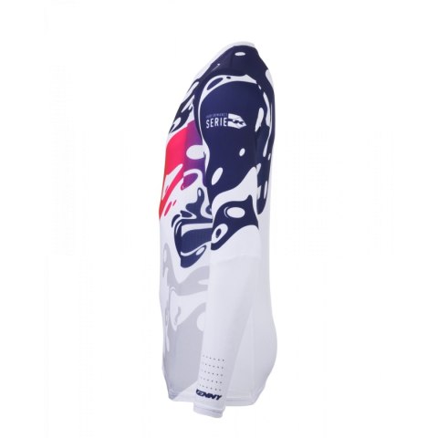 KENNY RACING KOSZULKA CROSS/ENDURO PERFORMANCE FLUID WHITE/GREY/RED/BLUE S KENNY RACING KOSZULKA CROSS/ENDURO PERFORMANCE FLUID WHITE/GREY/RED/BLUE S