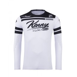 KENNY RACING KOSZULKA CROSS/ENDURO MODEL TRACK DIRT WHITE WHITE/BLACK XXL