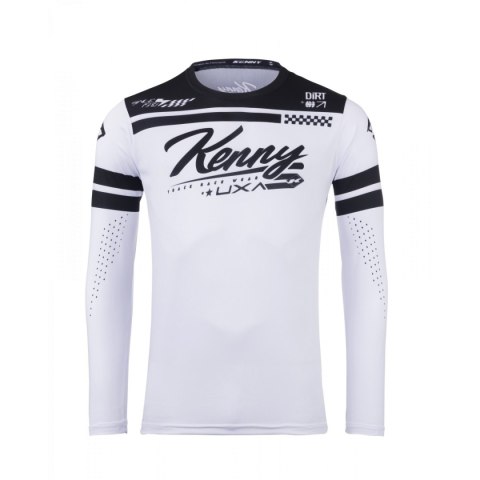 KENNY RACING KOSZULKA CROSS/ENDURO MODEL TRACK DIRT WHITE WHITE/BLACK XXXL