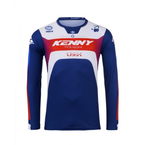 KENNY RACING KOSZULKA CROSS/ENDURO TRACK FOCUS PATRIOT BLUE/WHITE/RED M