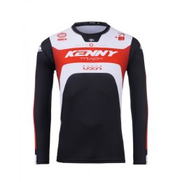KENNY RACING KOSZULKA CROSS/ENDURO MODEL TRACK FOCUS RED BLACK/WHITE/RED S
