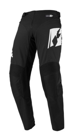 KENNY RACING SPODNIE CROSS/ENDURO PERFORMANCE SOLID BLACK BLACK/WHITE 34