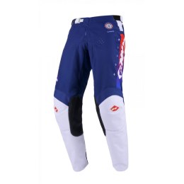 KENNY RACING SPODNIE CROSS/ENDURO TRACK FOCUS PATRIOT BLUE/RED/WHITE 34