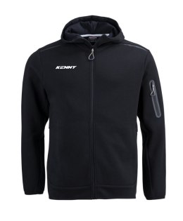 KENNY RACING BLUZA Z KAPTUREM MODEL CORE BLACK KOLOR CZARNY ROZMIAR XL