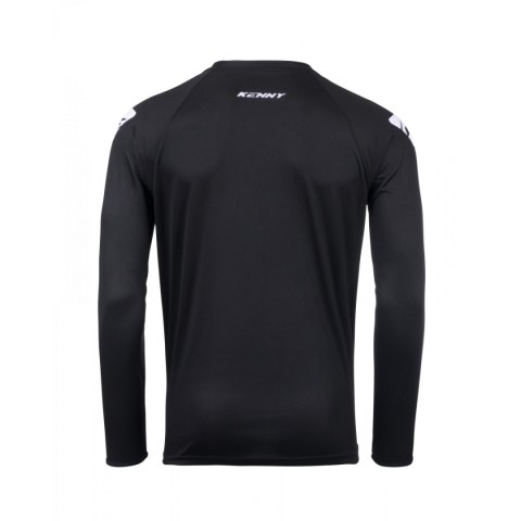 KENNY RACING KOSZULKA CROSS/ENDURO MODEL FORCE SOLID BLACK BLACK/WHITE L KENNY RACING KOSZULKA CROSS/ENDURO MODEL FORCE SOLID BLACK BLACK/WHITE L