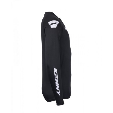 KENNY RACING KOSZULKA CROSS/ENDURO MODEL FORCE SOLID BLACK BLACK/WHITE L KENNY RACING KOSZULKA CROSS/ENDURO MODEL FORCE SOLID BLACK BLACK/WHITE L