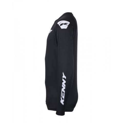 KENNY RACING KOSZULKA CROSS/ENDURO MODEL FORCE SOLID BLACK BLACK/WHITE L KENNY RACING KOSZULKA CROSS/ENDURO MODEL FORCE SOLID BLACK BLACK/WHITE L