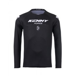 KENNY RACING KOSZULKA CROSS/ENDURO MODEL FORCE SOLID BLACK BLACK/WHITE XXXL