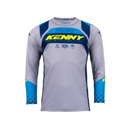 KENNY RACING KOSZULKA CROSS ENDURO TRACK KID JUNIOR NAVY NEON XXS