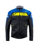 KENNY RACING KURTKA ADVENTURE/ENDURO SOFTSHELL BLUE BLACK/BLUE/ŻÓŁTY XXXL
