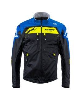 KENNY RACING KURTKA ADVENTURE/ENDURO SOFTSHELL BLUE BLACK/BLUE/ŻÓŁTY XXXL