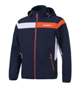 KENNY RACING KURTKA PRZECIWDESZCZOWA SOFTSHELL RACING BLUE/WHITE/ORANGE M