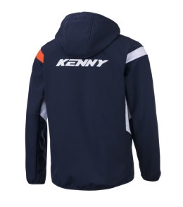 KENNY RACING KURTKA PRZECIWDESZCZOWA SOFTSHELL RACING BLUE/WHITE/ORANGE M