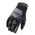 KENNY RACING RĘKAWICE CROSS/ENDURO MODEL SAFETY BLACK BLACK/GREY XXL