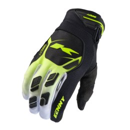 KENNY RACING RĘKAWICE CROSS/ENDURO SAFETY NEON YELLOW BLACK/ŻÓŁTY FLUO L