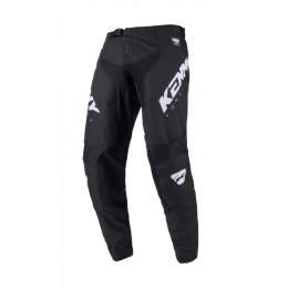 KENNY RACING SPODNIE CROSS/ENDURO MODEL FORCE SOLID BLACK BLACK/WHITE 28