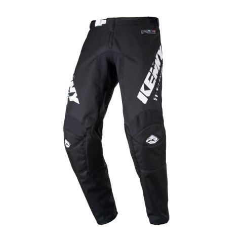 KENNY RACING SPODNIE CROSS/ENDURO TRACK FOCUS KID/JUNIOR RAW BLACK/WHITE 18