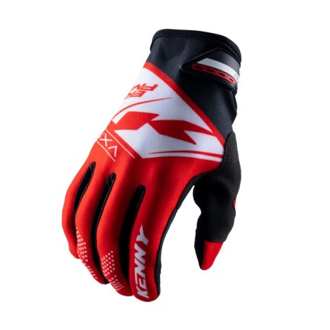 KENNY RACING RĘKAWICE CROSS/ENDURO MODEL BRAVE RED RED/WHITE XL