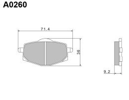 NISSIN KLOCKI HAMULCOWE KH101 PREMIUM SEMI-METALLIC SPIEK METALICZNY ECE R90 2P-229NS