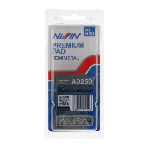 NISSIN KLOCKI HAMULCOWE KH123 PREMIUM SEMI-METALLIC SPIEK METALICZNY ECE R90 2P-228NS NISSIN KLOCKI HAMULCOWE KH123 PREMIUM SEMI-METALLIC SPIEK METALICZNY ECE R90 2P-228NS