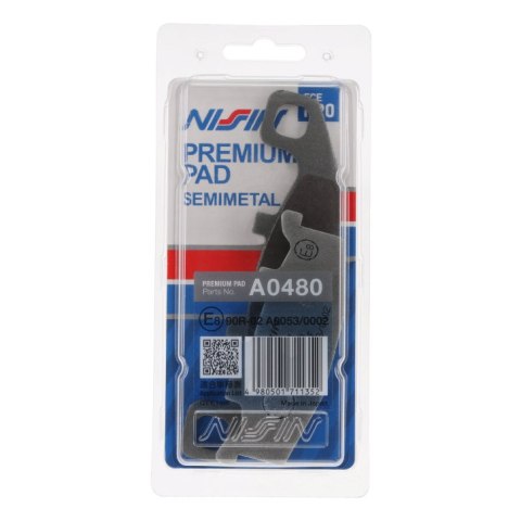 NISSIN KLOCKI HAMULCOWE KH129 PREMIUM SEMI-METALLIC SPIEK METALICZNY ECE R90 2P-252NS NISSIN KLOCKI HAMULCOWE KH129 PREMIUM SEMI-METALLIC SPIEK METALICZNY ECE R90 2P-252NS