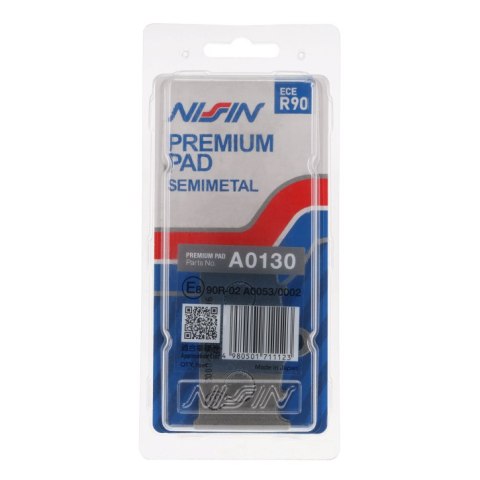NISSIN KLOCKI HAMULCOWE KH158 PREMIUM SEMI-METALLIC SPIEK METALICZNY ECE R90 2P-214NS NISSIN KLOCKI HAMULCOWE KH158 PREMIUM SEMI-METALLIC SPIEK METALICZNY ECE R90 2P-214NS