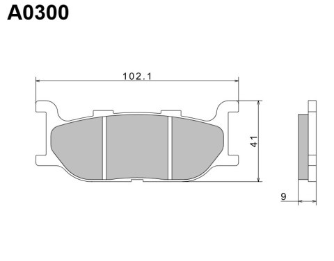 NISSIN KLOCKI HAMULCOWE KH179 PREMIUM SEMI-METALLIC SPIEK METALICZNY ECE R90 2P-233NS