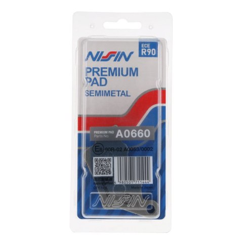NISSIN KLOCKI HAMULCOWE KH208 PREMIUM SEMI-METALLIC SPIEK METALICZNY ECE R90 2P-275NS NISSIN KLOCKI HAMULCOWE KH208 PREMIUM SEMI-METALLIC SPIEK METALICZNY ECE R90 2P-275NS