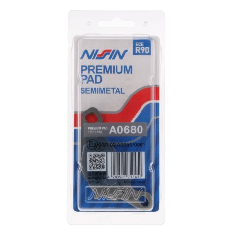 NISSIN KLOCKI HAMULCOWE KH230 KH396 PREMIUM SEMI-METALLIC SPIEK METALICZNY ECE R90 2P-279NS NISSIN KLOCKI HAMULCOWE KH230 KH396 PREMIUM SEMI-METALLIC SPIEK METALICZNY ECE R90 2P-279NS