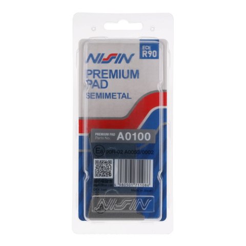 NISSIN KLOCKI HAMULCOWE KH252 KH380 PREMIUM SEMI-METALLIC SPIEK METALICZNY ECE R90 2P-210NS NISSIN KLOCKI HAMULCOWE KH252 KH380 PREMIUM SEMI-METALLIC SPIEK METALICZNY ECE R90 2P-210NS