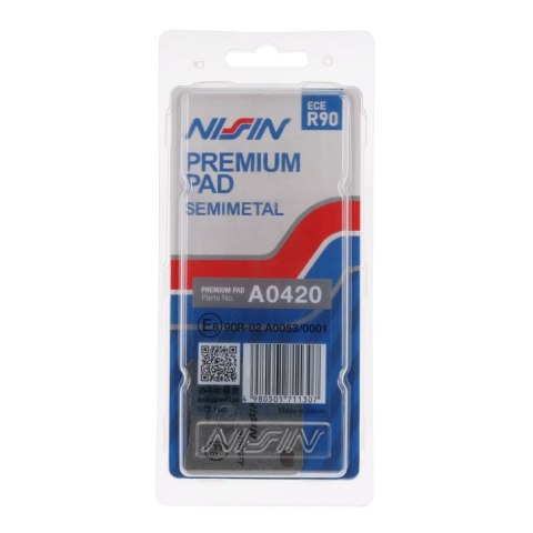 NISSIN KLOCKI HAMULCOWE KH257 PREMIUM SEMI-METALLIC SPIEK METALICZNY ECE R90 2P-246NS NISSIN KLOCKI HAMULCOWE KH257 PREMIUM SEMI-METALLIC SPIEK METALICZNY ECE R90 2P-246NS