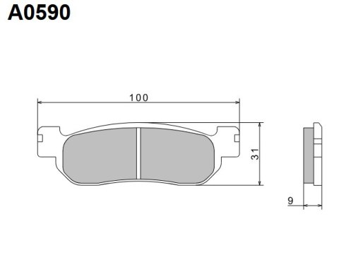 NISSIN KLOCKI HAMULCOWE KH275 PREMIUM SEMI-METALLIC SPIEK METALICZNY ECE R90 2P-266NS