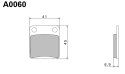 NISSIN KLOCKI HAMULCOWE KH54 KH257 PREMIUM SEMI-METALLIC SPIEK METALICZNY ECE R90 2P-206GS