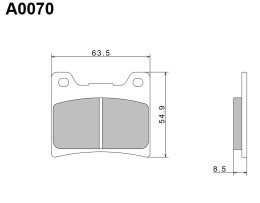 NISSIN KLOCKI HAMULCOWE KH88 PREMIUM SEMI-METALLIC SPIEK METALICZNY ECE R90 2P-207NS