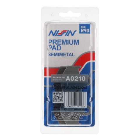 NISSIN KLOCKI HAMULCOWE KH92 KH323 PREMIUM SEMI-METALLIC SPIEK METALICZNY ECE R90 2P-223NS NISSIN KLOCKI HAMULCOWE KH92 KH323 PREMIUM SEMI-METALLIC SPIEK METALICZNY ECE R90 2P-223NS
