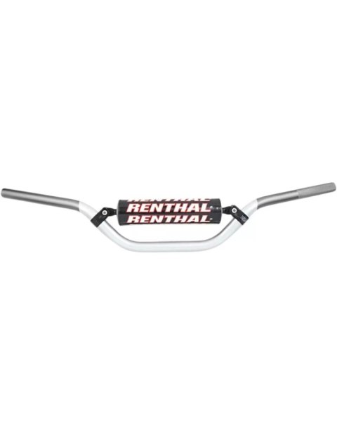 RENTHAL KIEROWNICA 7 8 CALA 22MM MX MINI HANDLEBAR SILVER KX 65 02-16 PADDED Z GĄBKA